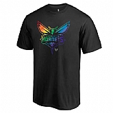 Men's Charlotte Hornets Fanatics Branded Black Team Pride T-Shirt FengYun,baseball caps,new era cap wholesale,wholesale hats